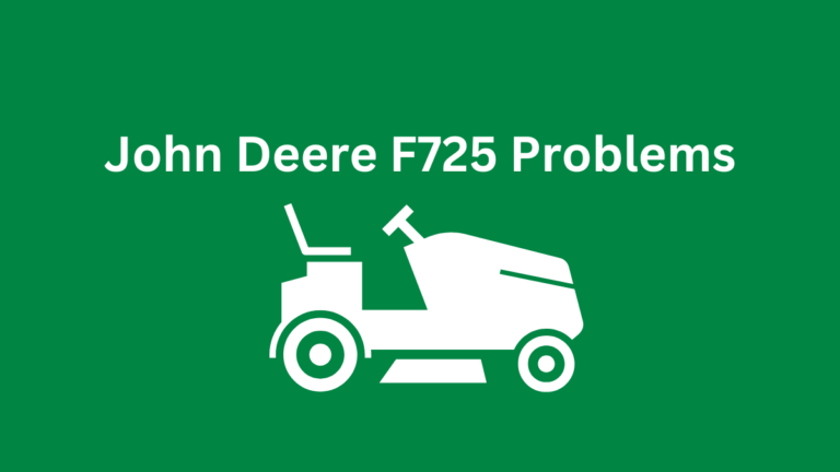 john deere f725 problems